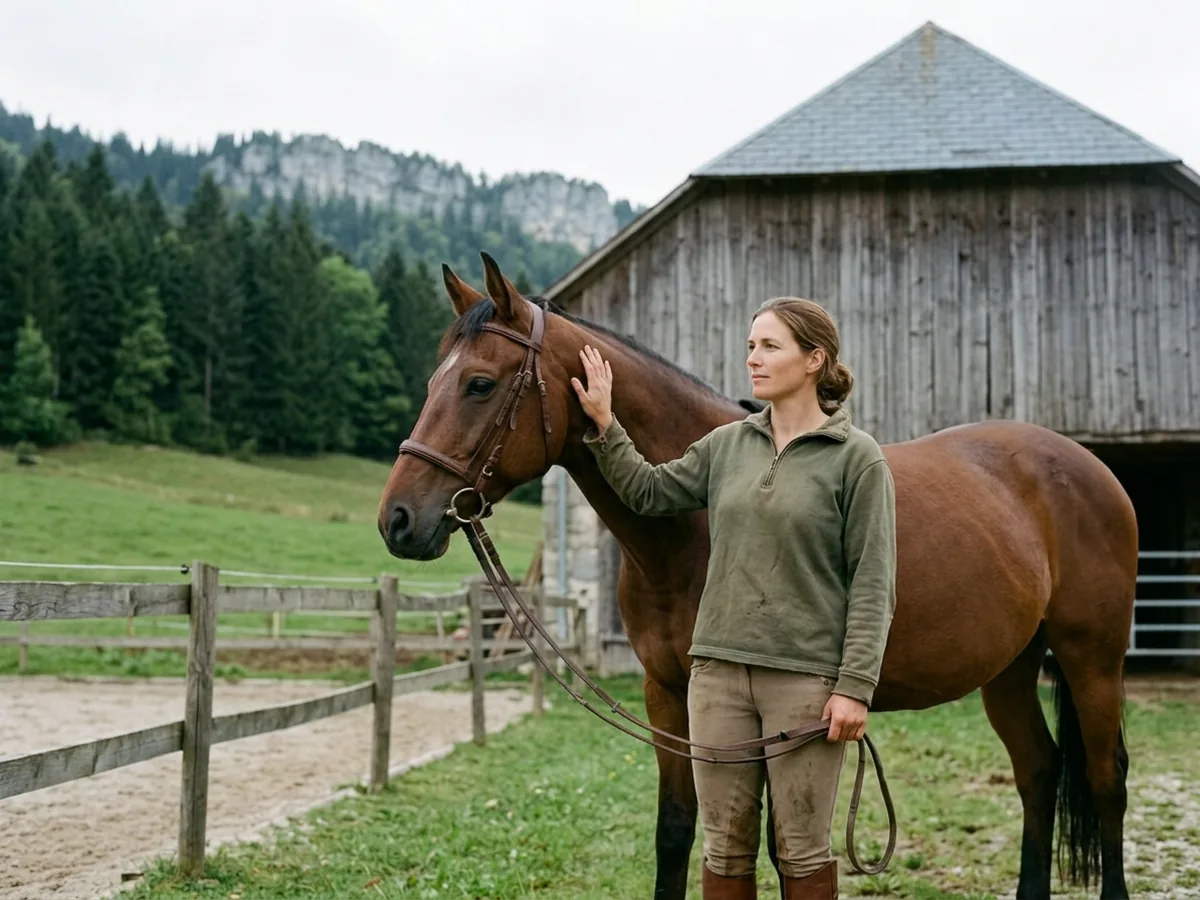 Cours d'équitation à Les Contamines-Montjoie, Haute-Savoie