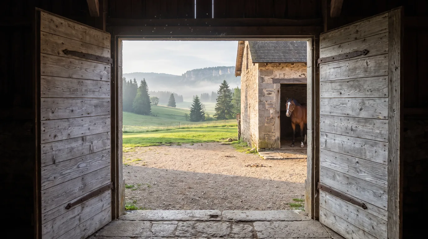 Entrée, Western Horse Stables, centre équestre à Les Contamines-Montjoie