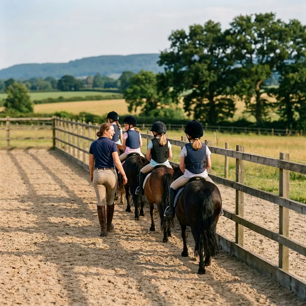 Cours de poney à Les Contamines-Montjoie, Haute-Savoie